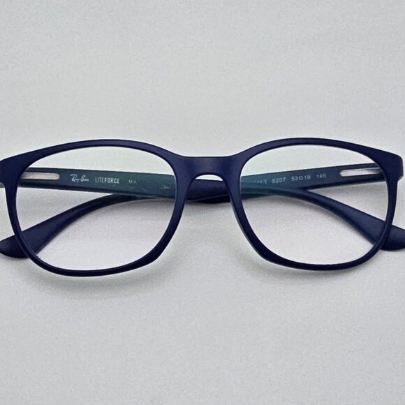 Ray-Ban RB7183 5207 Liteforce Matte Sand Blue Eyeglasses Frame Italy 53-19-145 - Picture 10 of 12